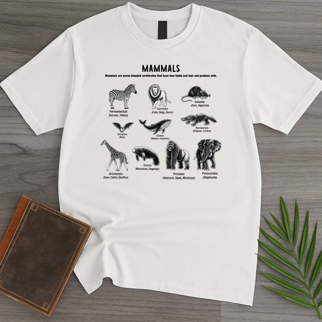 T-Shirt White / S Mammals Education T-Shirt