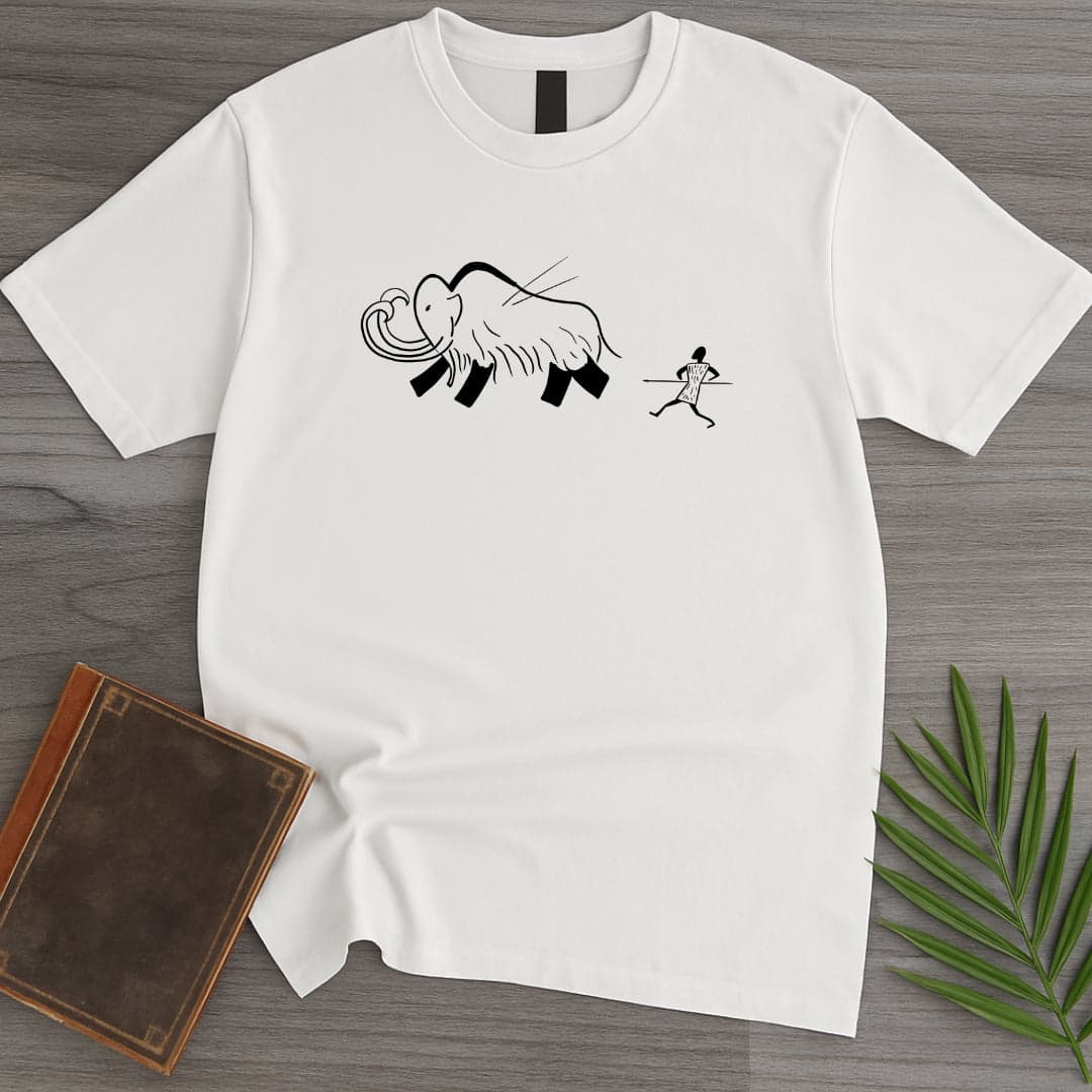 T-Shirt White / S Mammoth Hunt Cave Painting T-Shirt