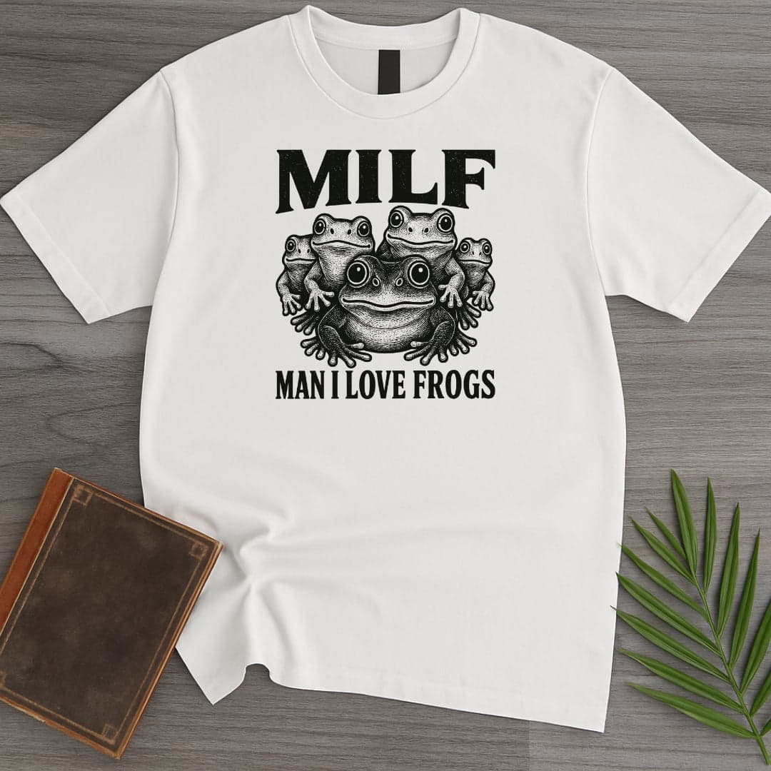 T-Shirt White / S Man I Love Frogs T-Shirt
