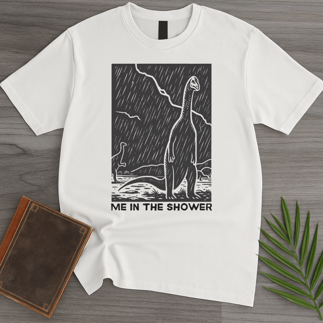 T-Shirt White / S Me In The Shower Sauropod T-Shirt
