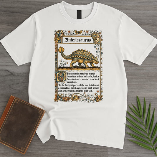 T-Shirt White / S Medieval Bestiary Ankylosaurus T-Shirt