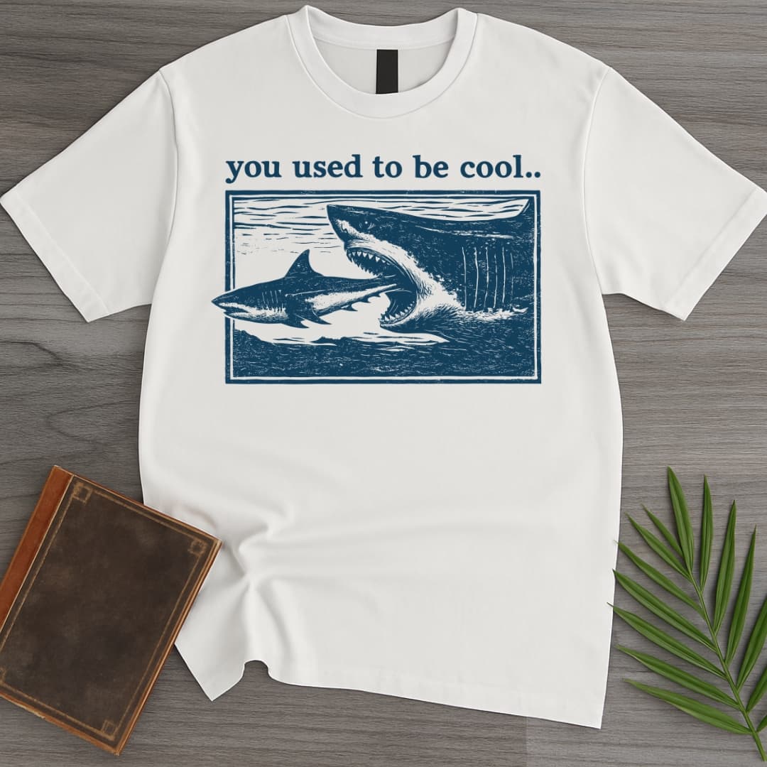T-Shirt White / S Megalodon to Great White T-Shirt