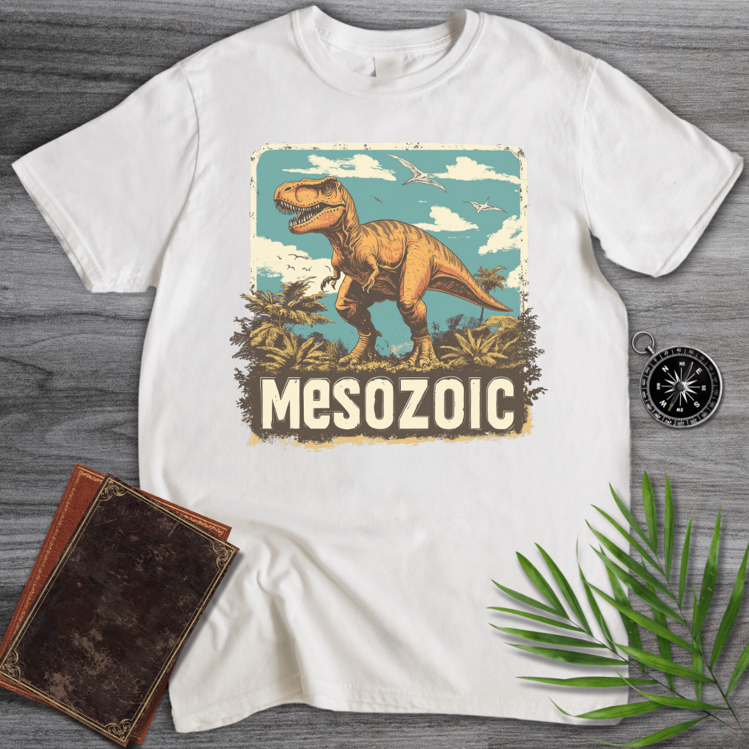 T-Shirt White / S Mesozoic T-Rex 1990's Vintage T-Shirt