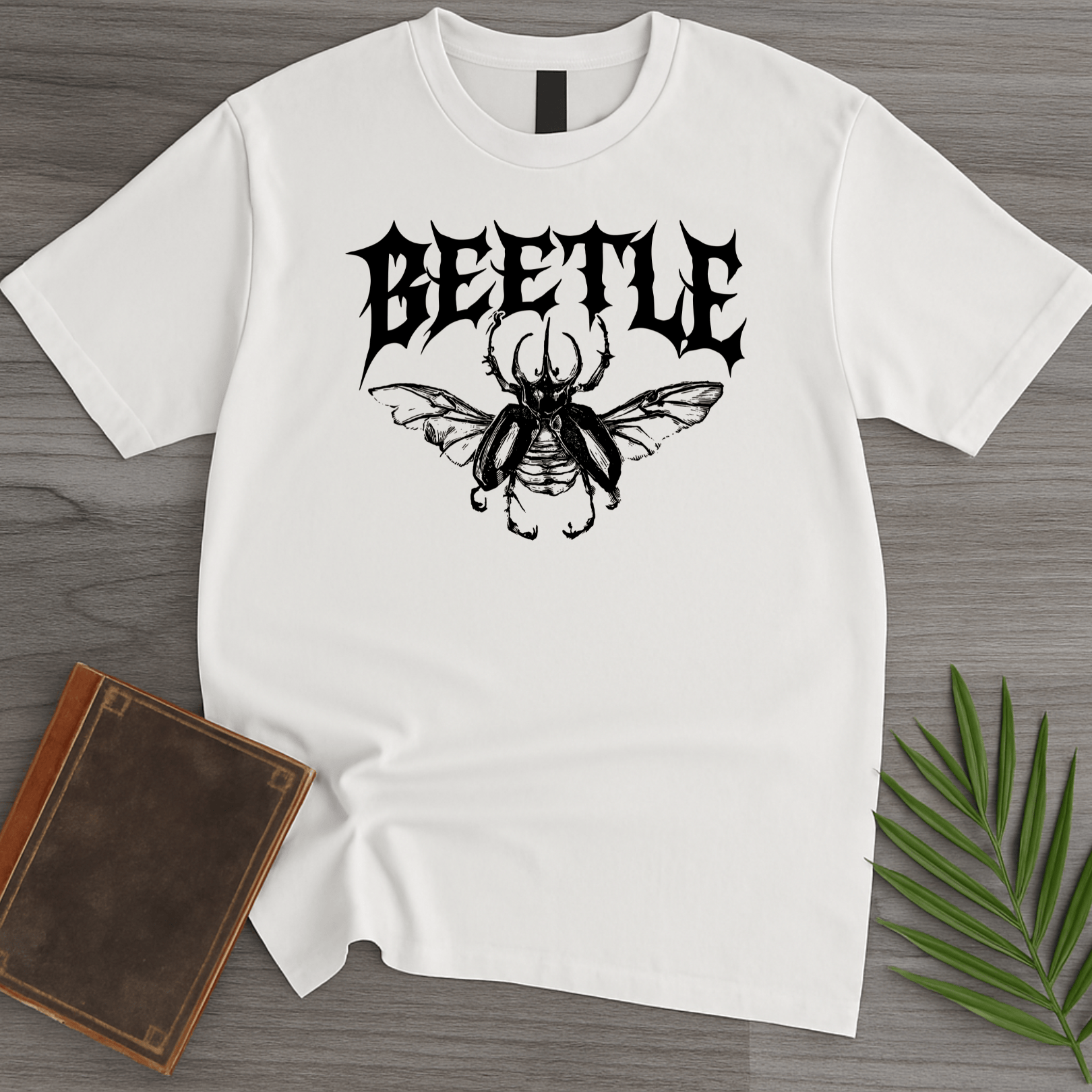 T-Shirt White / S Metal Open Winged Beetle T-Shirt