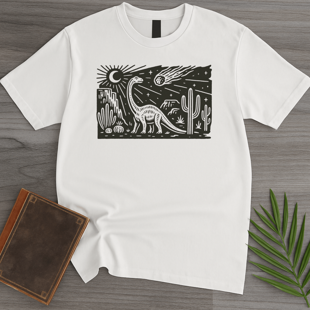 T-Shirt White / S Meteor Dino Sunset T-Shirt