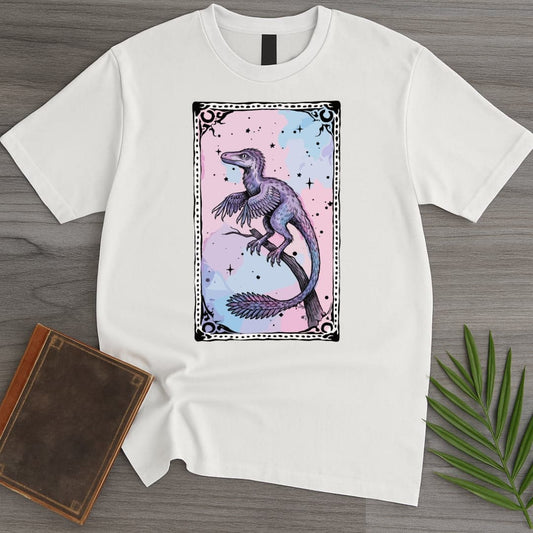T-Shirt White / S Microraptor Framed Leaves T-Shirt