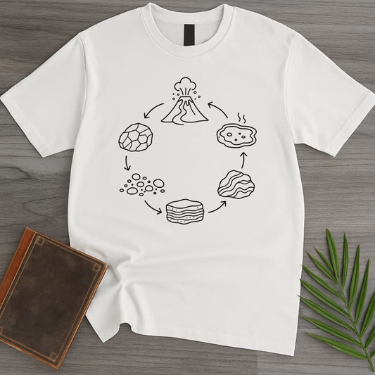 T-Shirt White / S Minimal Rock Cycle T-Shirt
