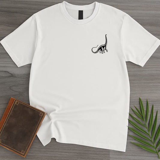 T-Shirt White / S Minimalist Diplodocus  T-Shirt