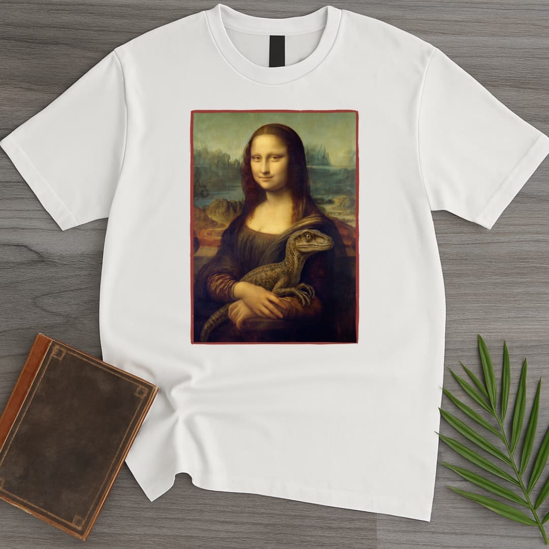 T-Shirt White / S Mona Lisa Raptor T-Shirt