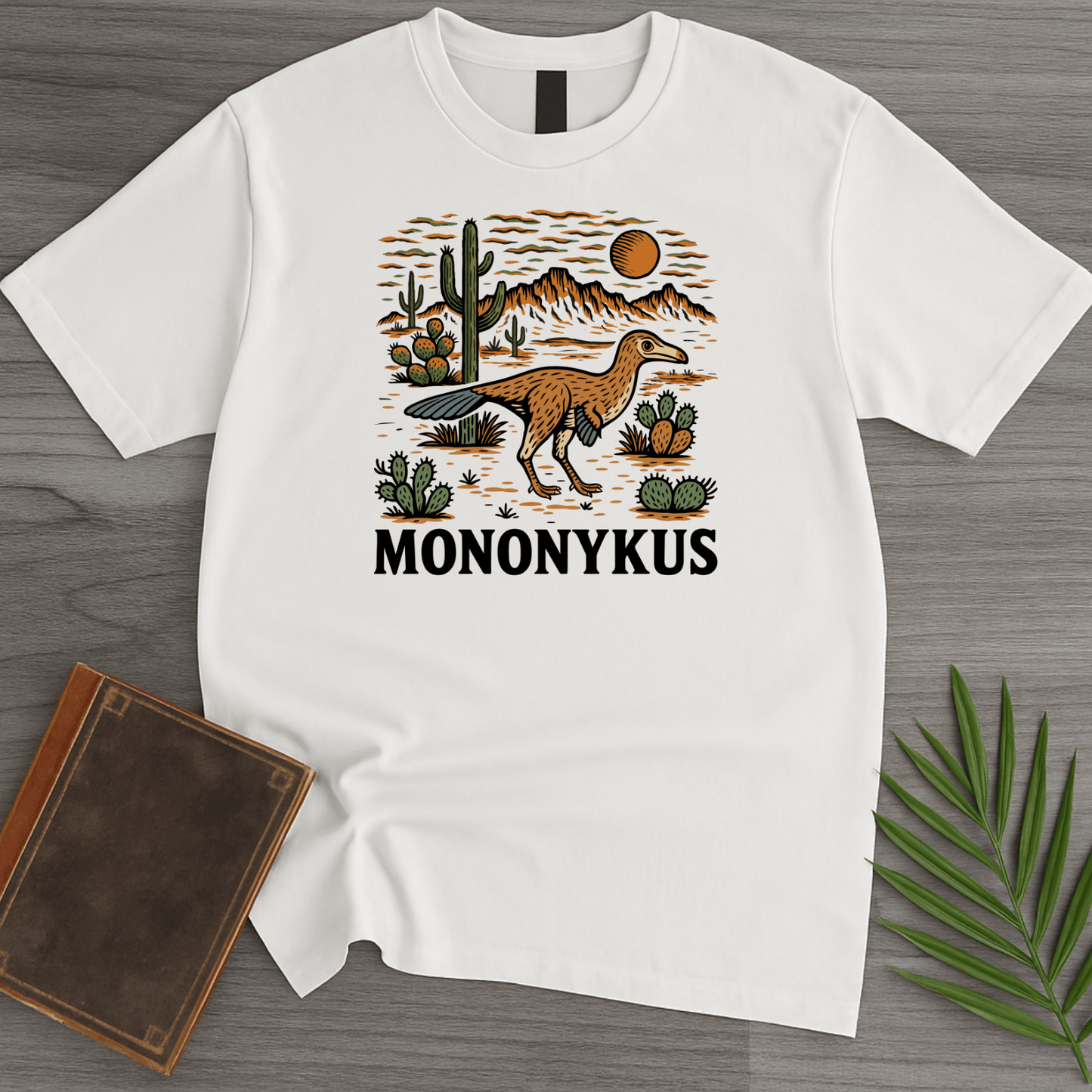 T-Shirt White / S Mononykus Desert Long Owl T-Shirt