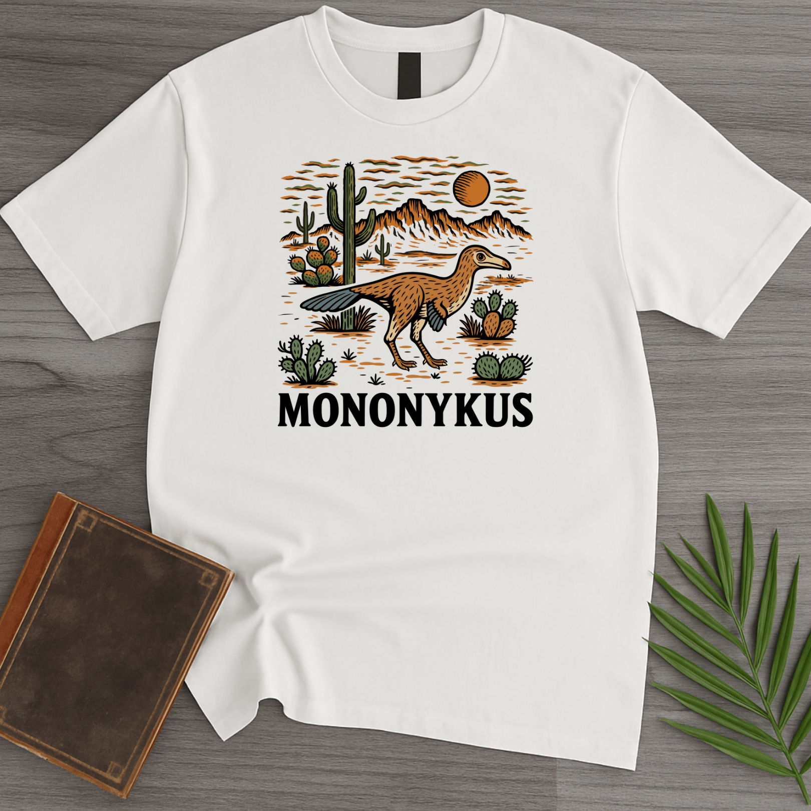 T-Shirt White / S Mononykus Desert Long Owl T-Shirt