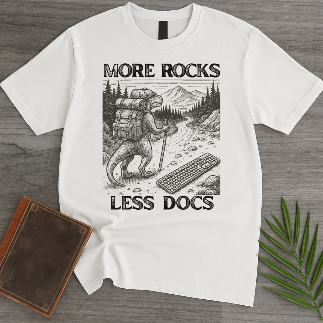 T-Shirt White / S More Rocks Less Docs T-Shirt