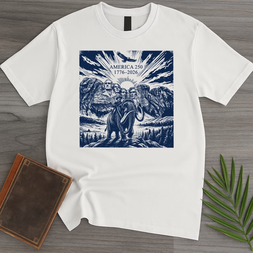 T-Shirt White / S Mount Rushmore American 250th T-Shirt