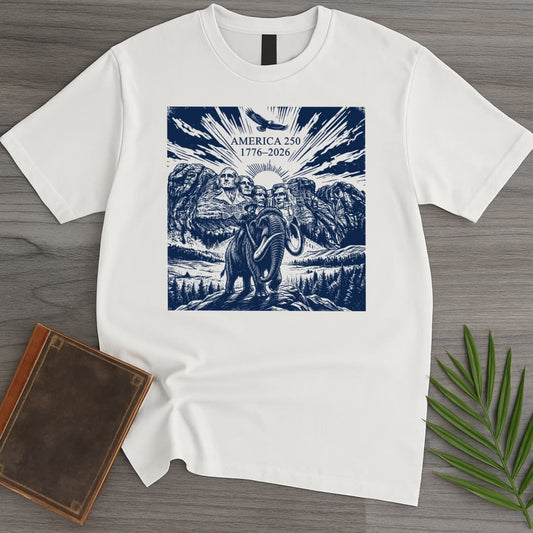 T-Shirt White / S Mount Rushmore American 250th T-Shirt