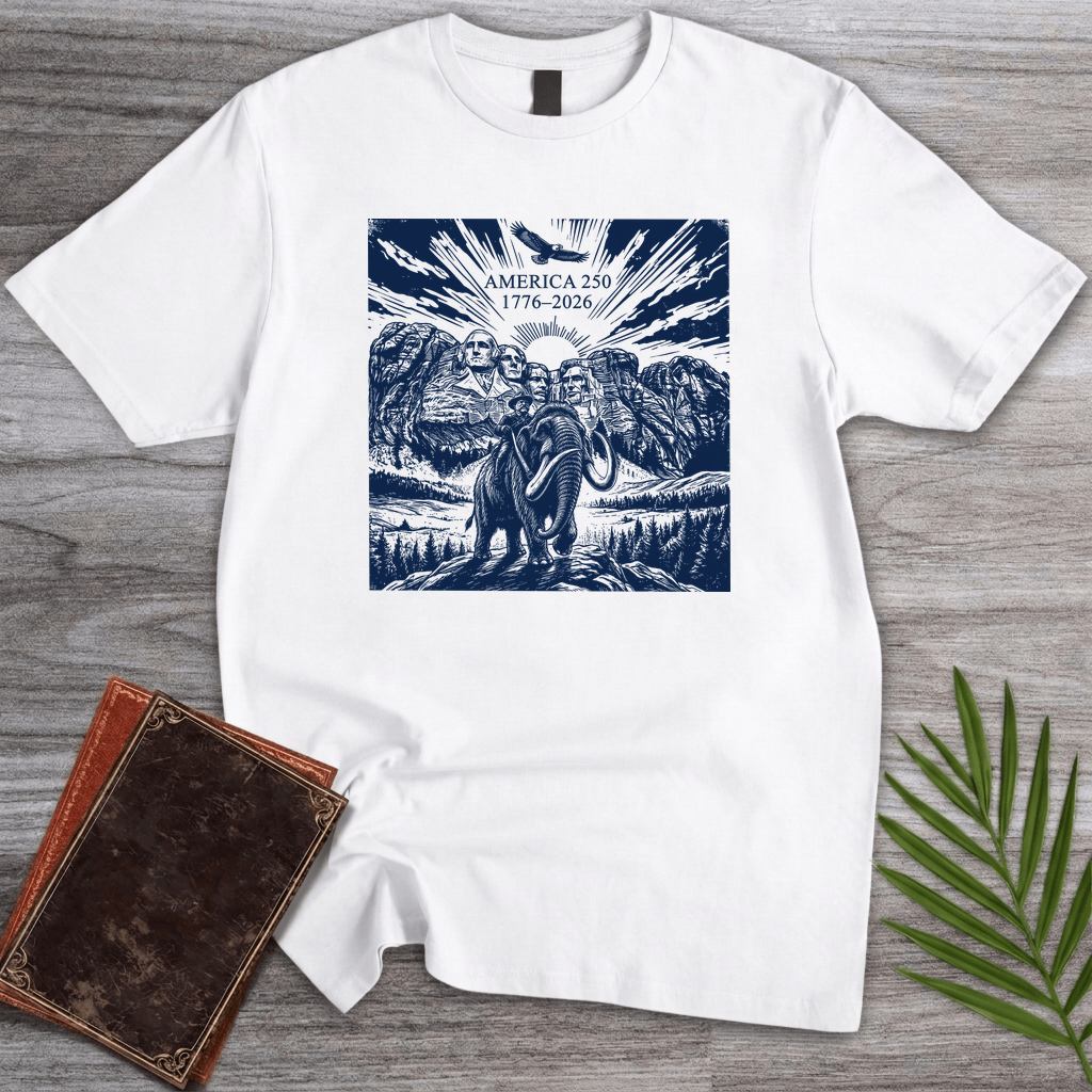 T-Shirt White / S Mount Rushmore American 250th T-Shirt