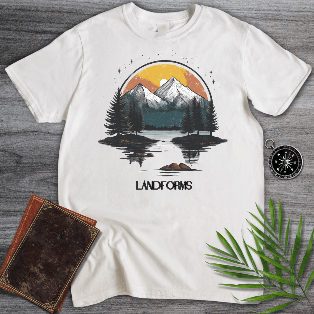 T-Shirt White / S Mountain Landforms & Landscapes T-Shirt