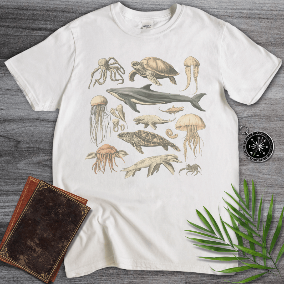 T-Shirt White / S Natural History Creatures of the Ocean T-Shirt