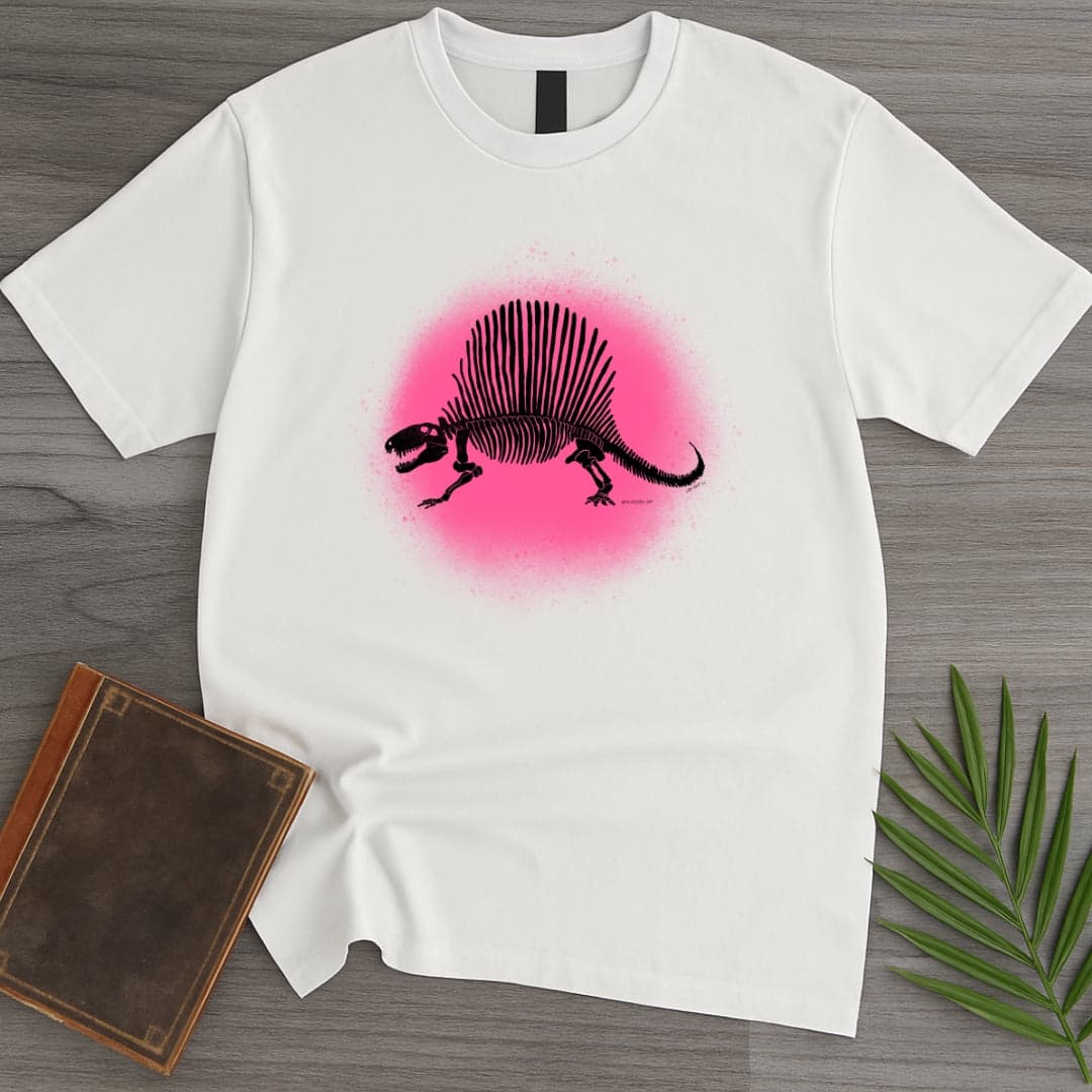 T-Shirt White / S Neon Sail Dimetrodon T-Shirt (palaeoden_art)