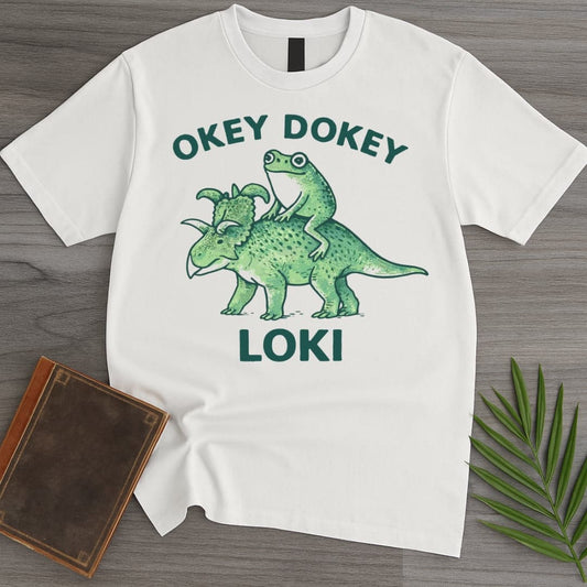 T-Shirt White / S Okey Dokey Loki(ceratops) T-Shirt