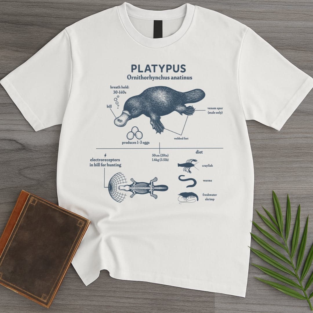 T-Shirt White / S Ornithorhynchus anatinus (Platypus) T-Shirt