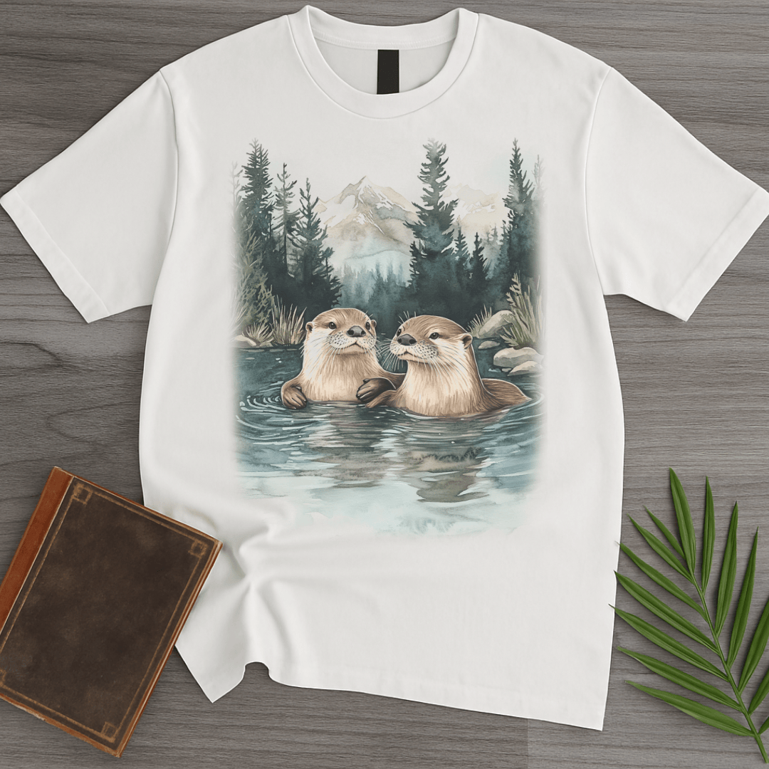 T-Shirt White / S Otters of the Alpine Waters T-Shirt