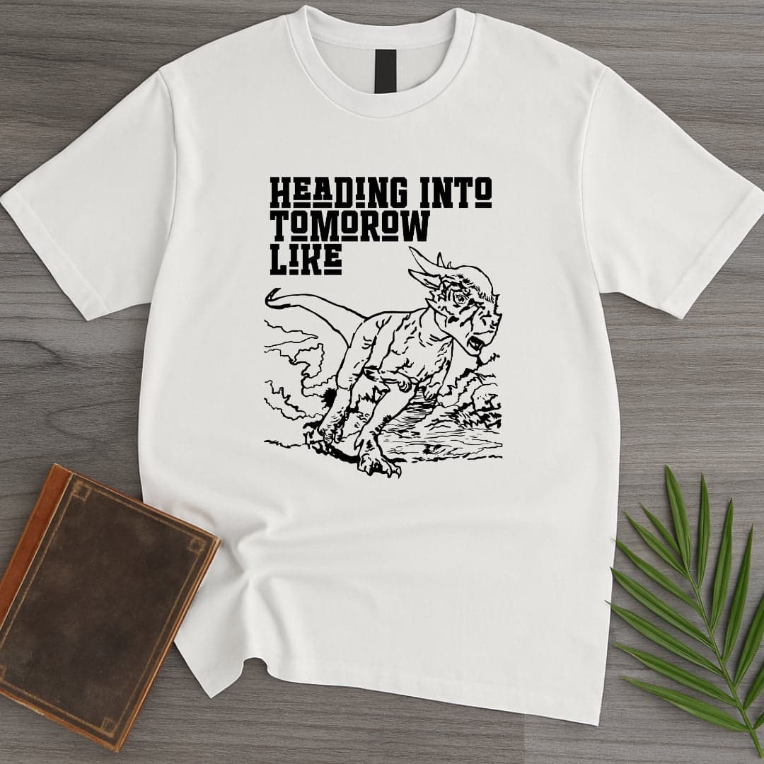 T-Shirt White / S Pachycephalosaurus Headin In T-Shirt (Doobie)