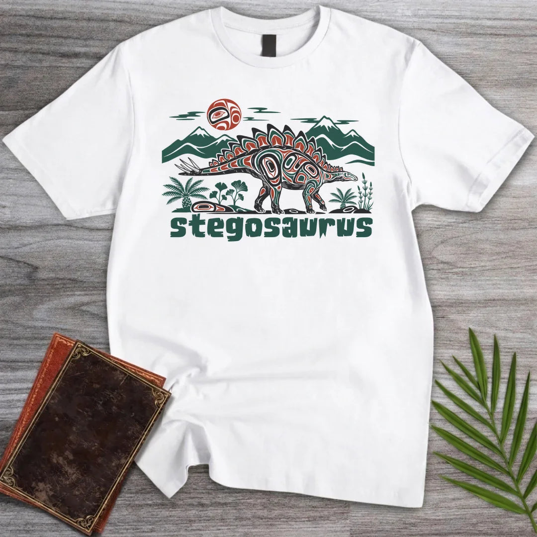 T-Shirt White / S Pacific Northwest Stegosaurus T-Shirt