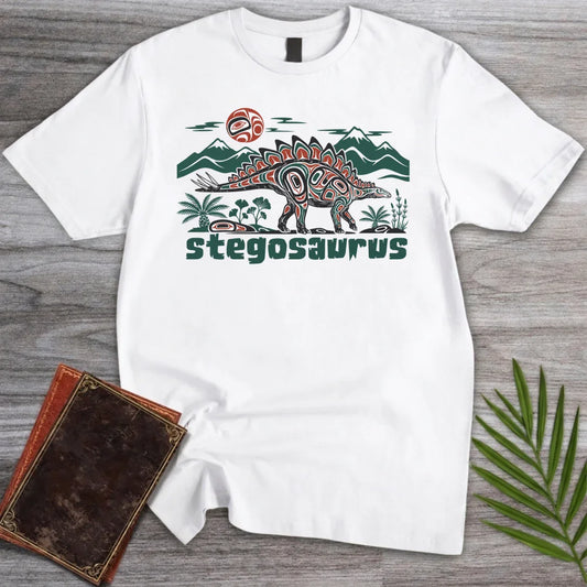 T-Shirt White / S Pacific Northwest Stegosaurus T-Shirt