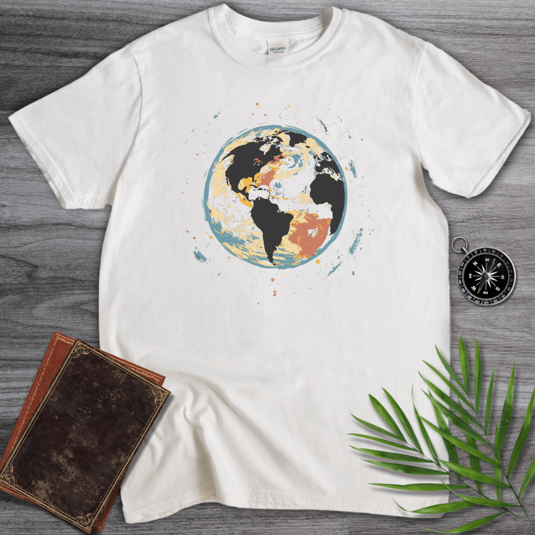 T-Shirt White / S Painted Earth Graphic T-Shirt