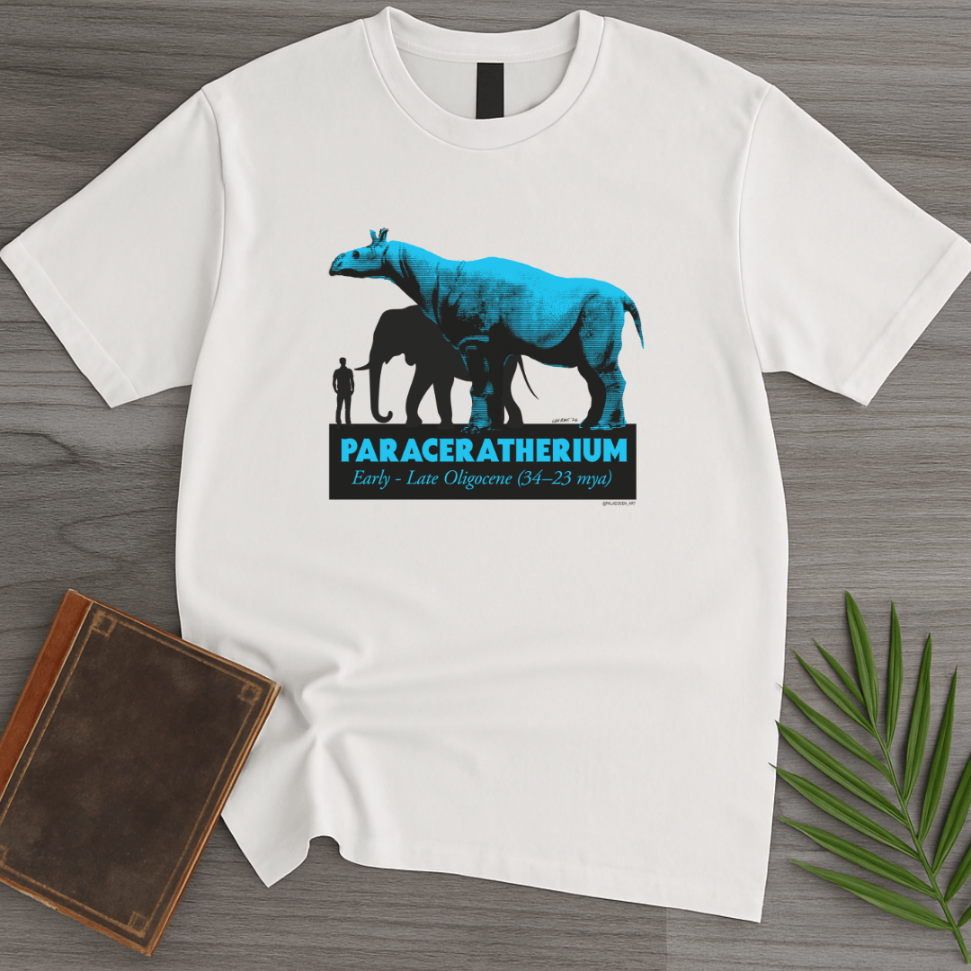 T-Shirt White / S Paraceratherium Titan Rhino Tee T-Shirt (palaeodn_art)