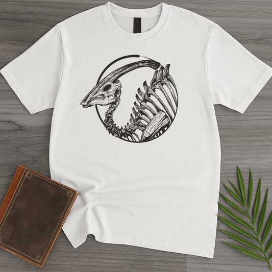 T-Shirt White / S Parasaurolophus Cretaceous Unicorn T-Shirt (farkas.art)