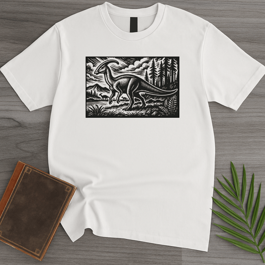 T-Shirt White / S Parasaurolophus Forest Wanderer T-Shirt