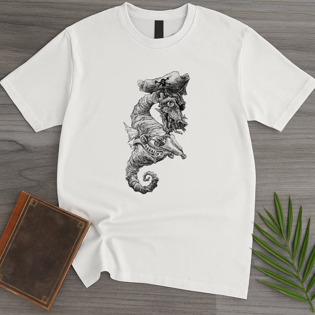 T-Shirt White / S Pirate Seahorse T-Shirt (Doobie)