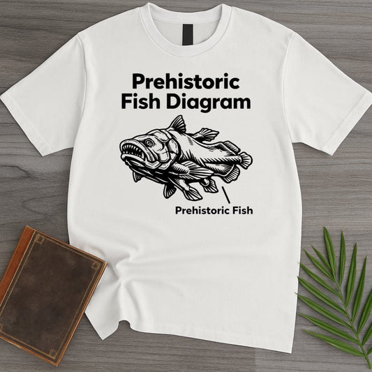 T-Shirt White / S Prehistoric Fish Diagram T-Shirt