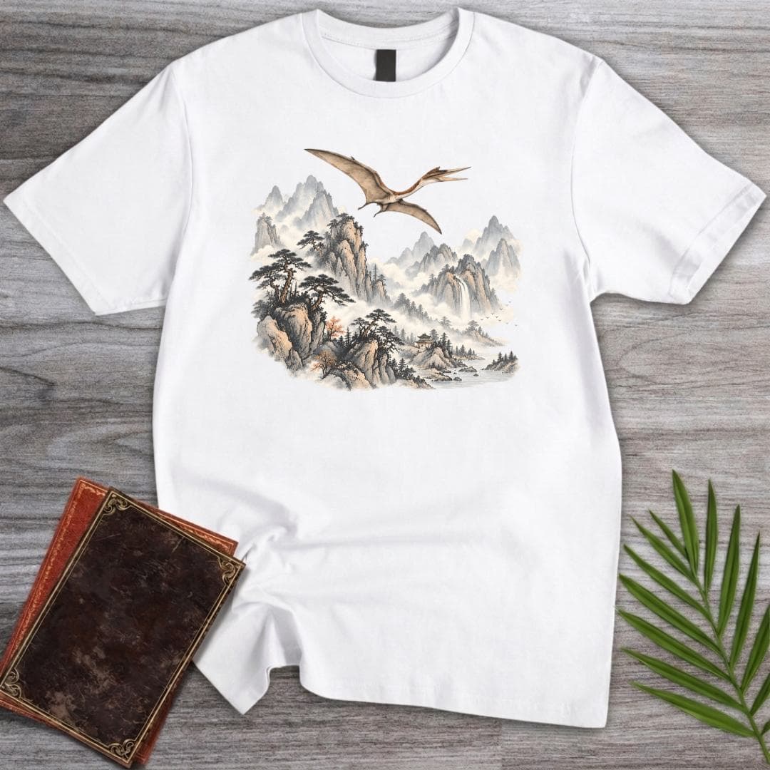T-Shirt White / S Prehistoric Japanese Mountains T-Shirt