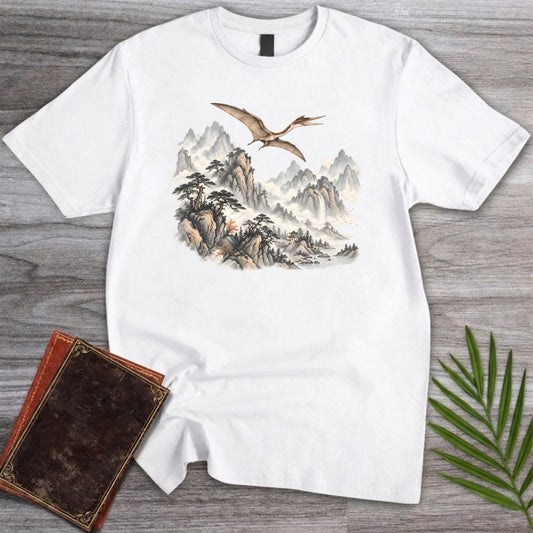 T-Shirt White / S Prehistoric Japanese Mountains T-Shirt