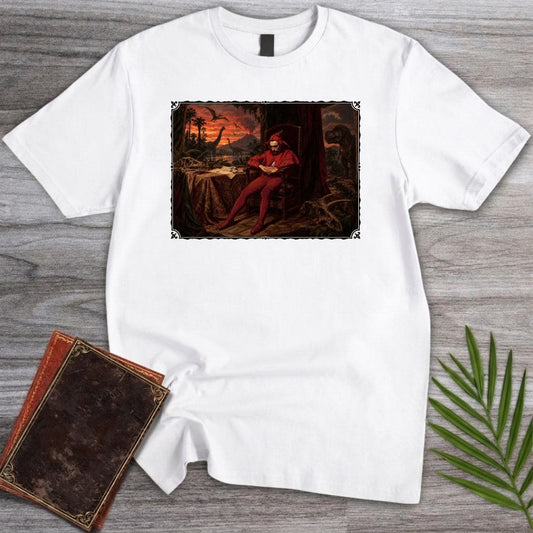 T-Shirt White / S Prehistoric Jester Art T-Shirt
