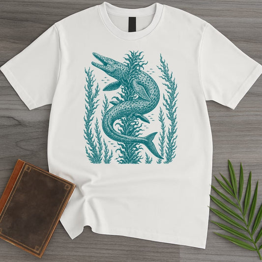 T-Shirt White / S Prehistoric Mosasaurus Kelp T-Shirt