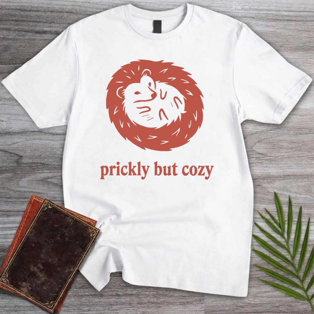 T-Shirt White / S Prickly But Cozy Hedgehog T-Shirt