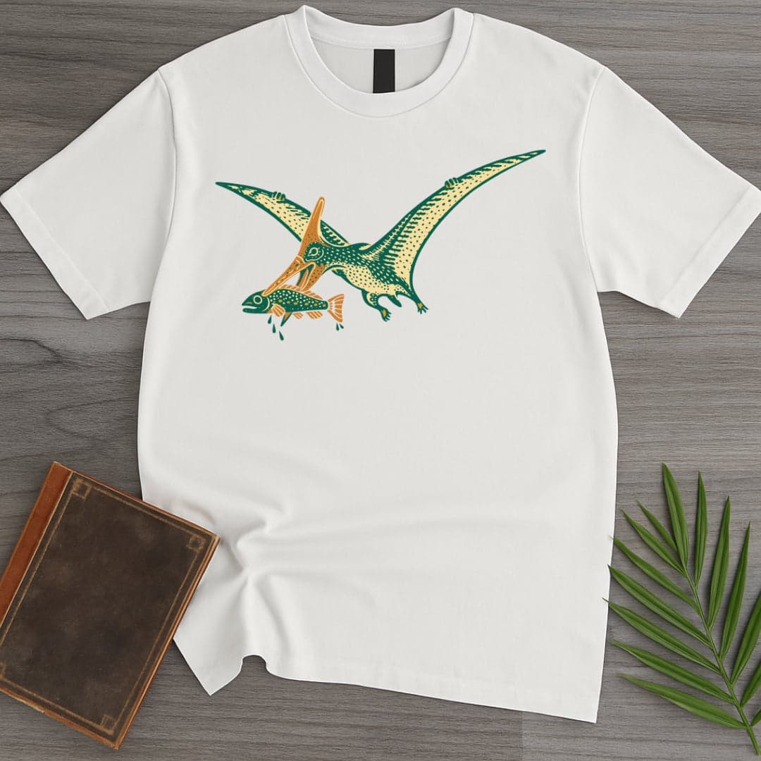 T-Shirt White / S Pteranodon Fish Snatcher T-Shirt