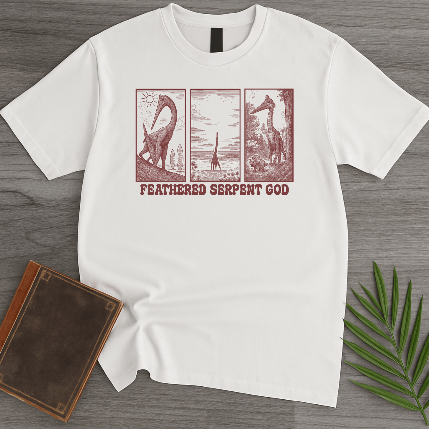 T-Shirt White / S Quetzalcoatlus Feathered God T-Shirt