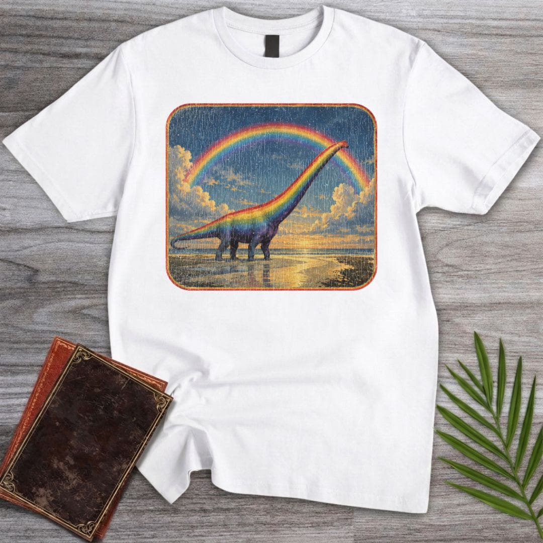 T-Shirt White / S Rainbow Sauropod T-Shirt