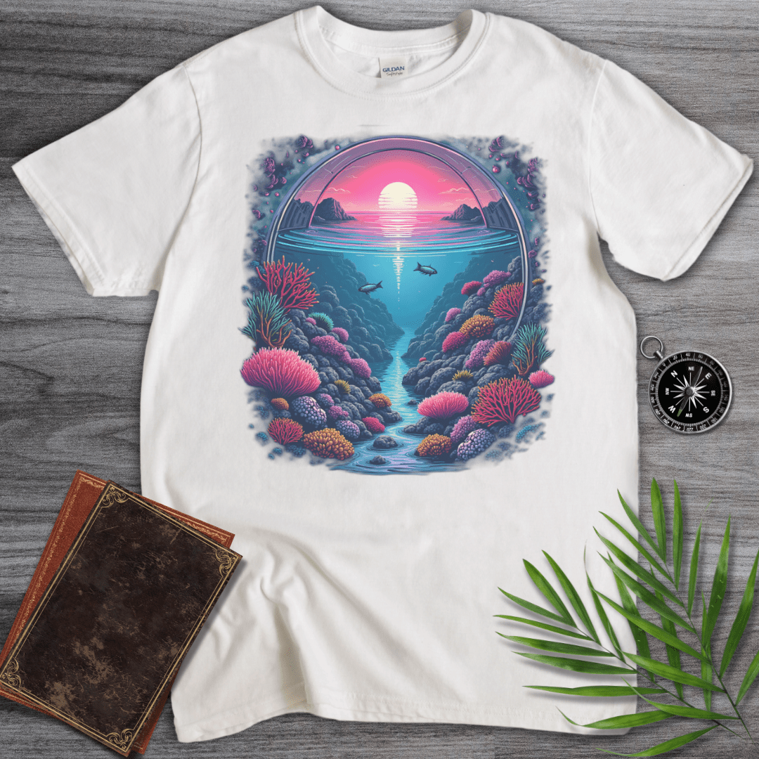 T-Shirt White / S Retro Coral Ocean Environment T-Shirt