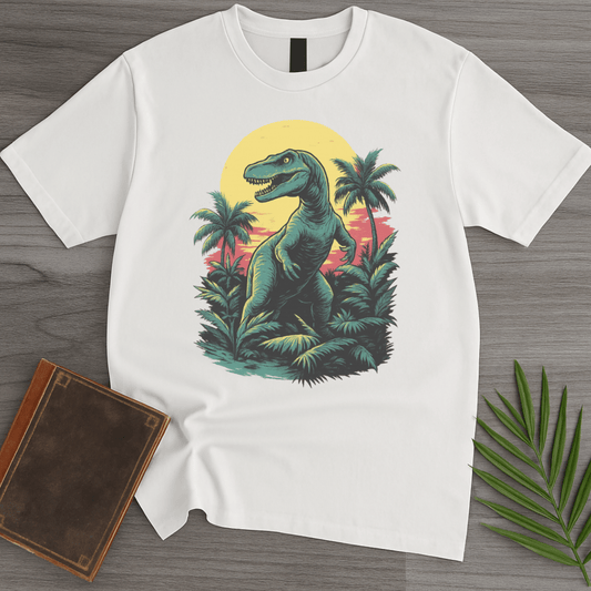 T-Shirt White / S Retro Mesozoic Rex T-Shirt