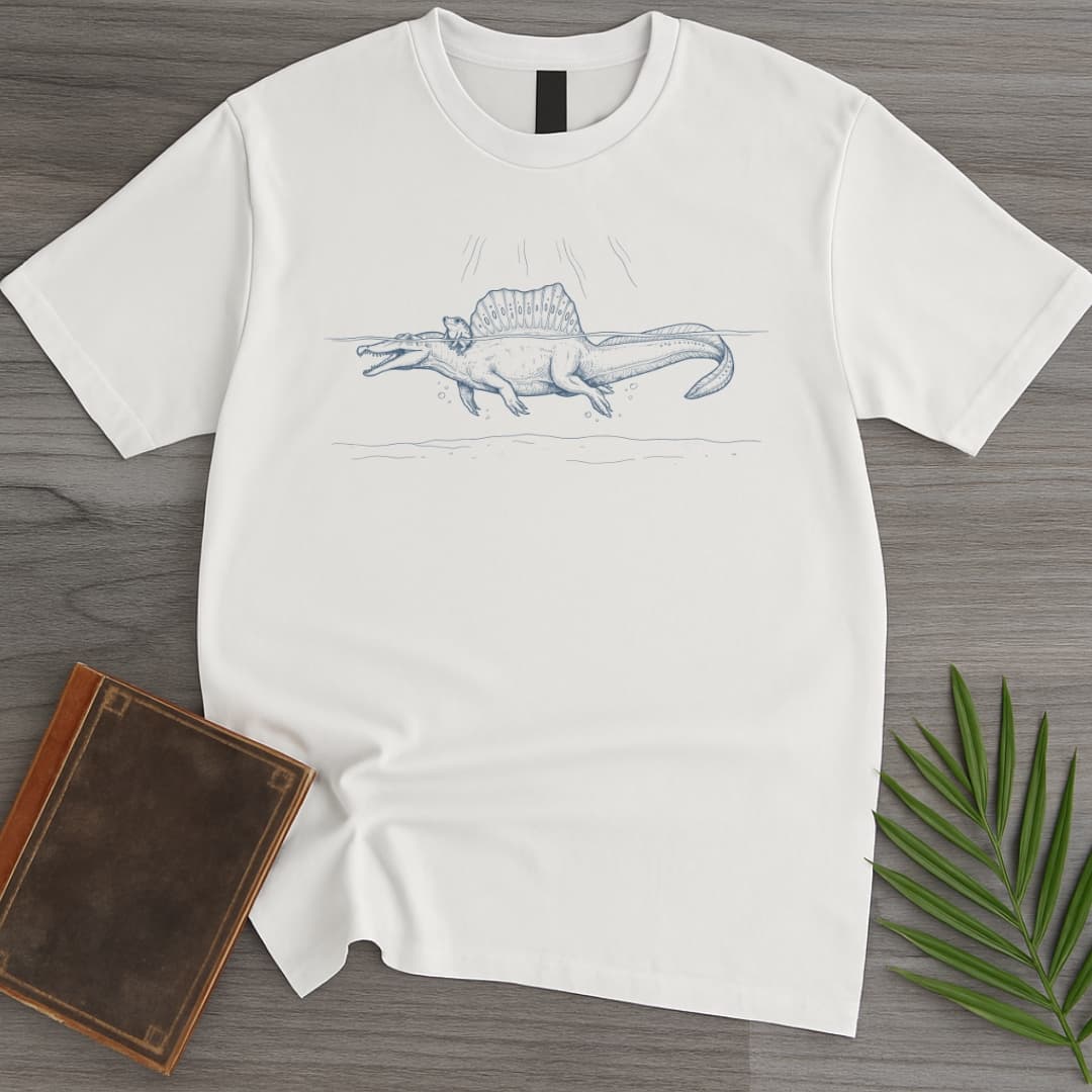 T-Shirt White / S Sailback Frog Spinosaurus T-Shirt