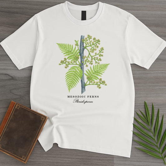 T-Shirt White / S Scientific Mesozoic Ferns T-Shirt