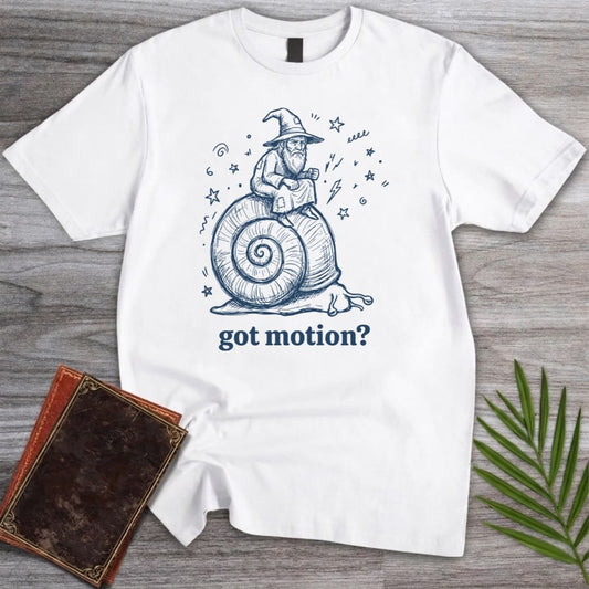T-Shirt White / S Slow And Mystical Wizard Snail T-Shirt