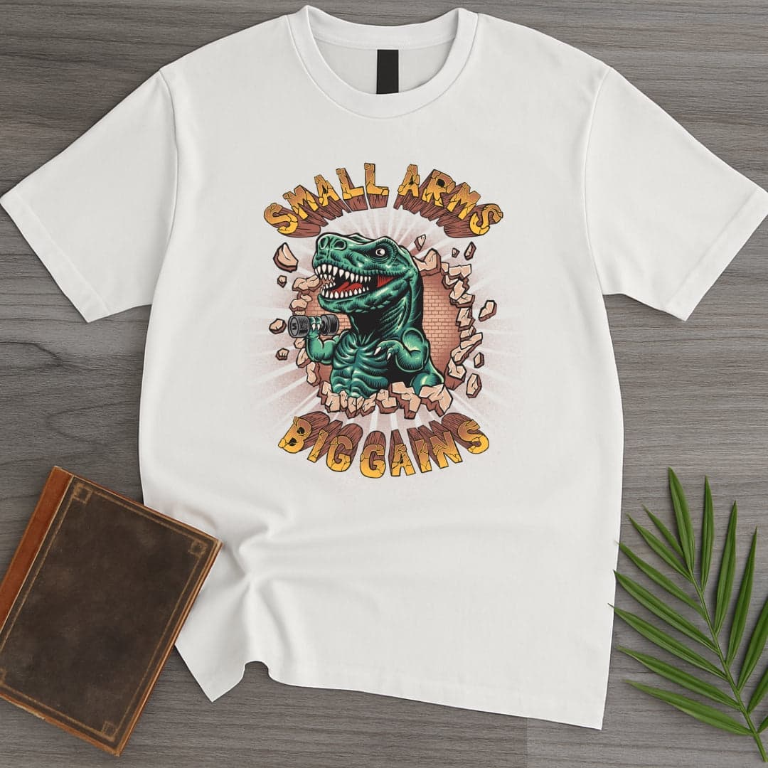 T-Shirt White / S Small Arms Big Gains T-Shirt (Akbar Sansa)