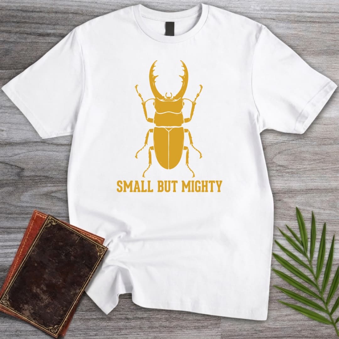 T-Shirt White / S Small But Mighty Beetle T-Shirt