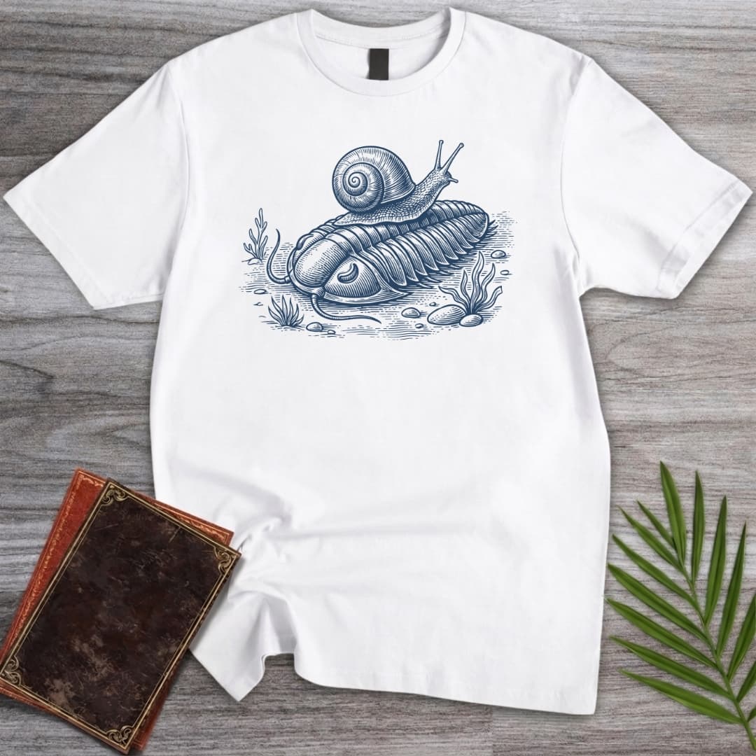 T-Shirt White / S Snails Pace Trilobite T-Shirt